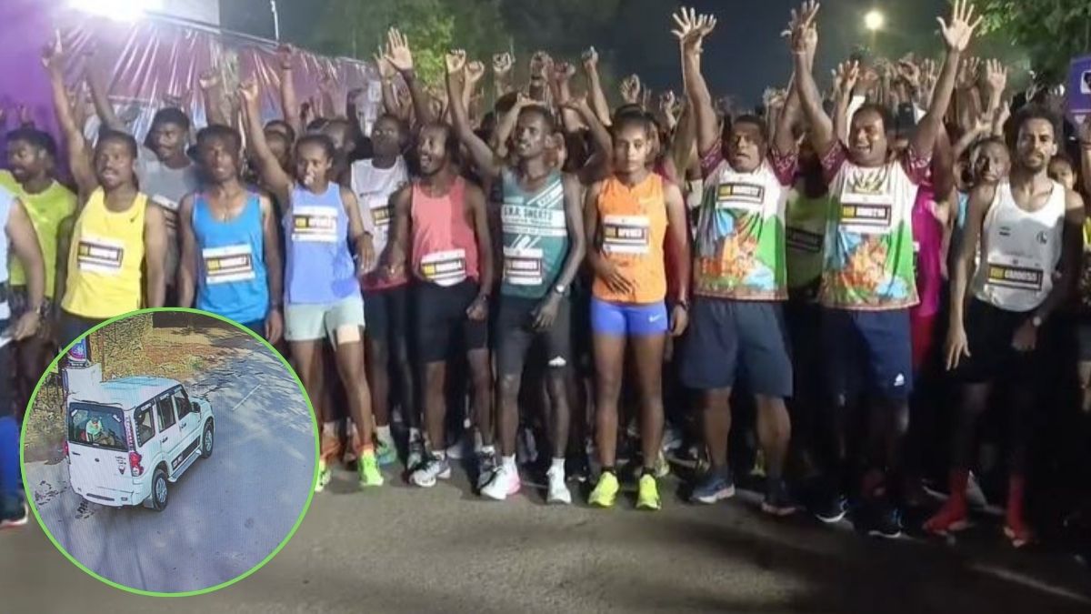 मैराथन में ‘शॉर्टकट’ का खेल… जीत की दौड़ में गाड़ी का सहारा, कैमरे में खुल गई पूरी पोल